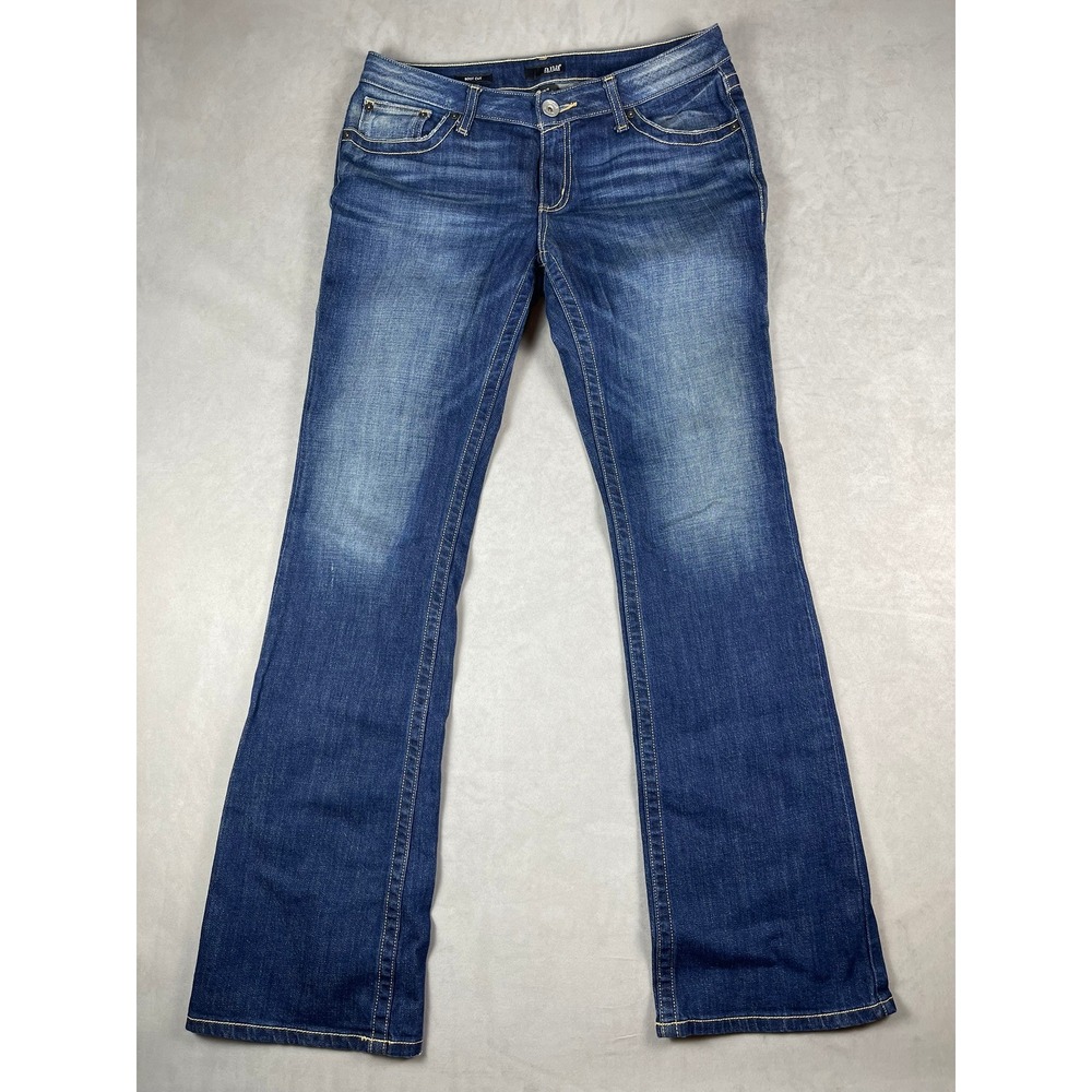 ANA A New Approach Bootcut Jeans Dark Wash Blue Mid Rise Size 29/8 Stretch Denim